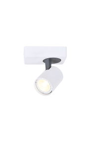 СПОТ 1XGU10 БЯЛ АЛУМИНИЙ 13Χ7Χ12CM DISCO