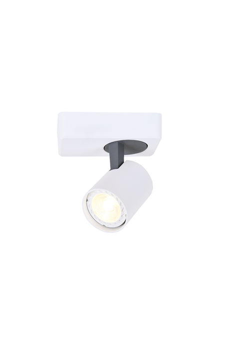 СПОТ 1XGU10 БЯЛ АЛУМИНИЙ 13Χ7Χ12CM DISCO