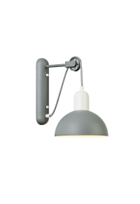 NETTO WALL MOUNTED LUMINAIRE 1XE14 GREY/WHITE METALLIC 27X18X32CM CEZANNE
