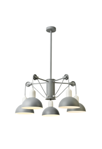 NETTO PENDANT LUMINAIRE 5XE14 GREY/WHITE METALLIC D68XH85CM CEZANNE