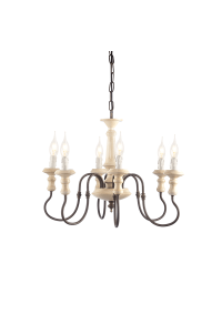 ПОЛИЛЕЙ ACA LIGHTING / LAMP 6X14 ANTIQUE/RUSTY METAL D60XH150CM TOULOUSE