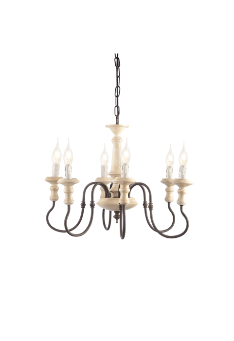 ПОЛИЛЕЙ ACA LIGHTING / LAMP 6X14 ANTIQUE/RUSTY METAL D60XH150CM TOULOUSE