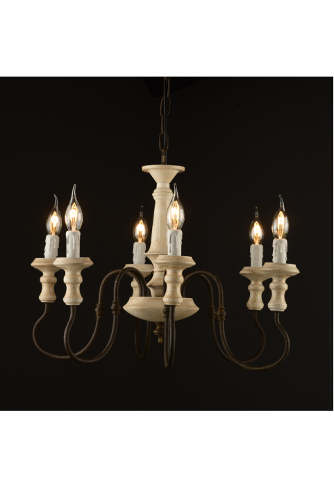 ПОЛИЛЕЙ ACA LIGHTING / LAMP 6X14 ANTIQUE/RUSTY METAL D60XH150CM TOULOUSE