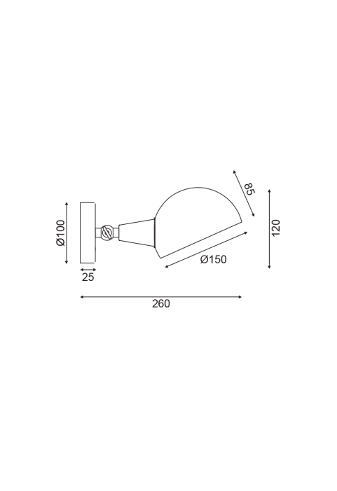 АПЛИК 1ΧΕ14 ЧЕРНО МЕТАЛНО 26Χ15Χ12CM CLOTHO