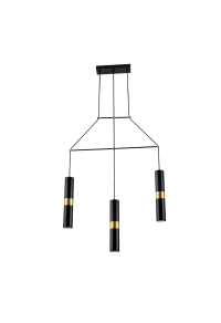 ПОЛИЛЕЙ LIGHTING 3XGU10 BLACK METALLIC 66X8XH150CM DA VINCI