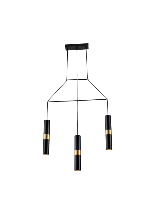 ПОЛИЛЕЙ LIGHTING 3XGU10 BLACK METALLIC 66X8XH150CM DA VINCI