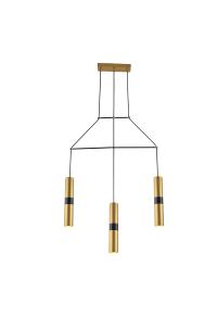 ПОЛИЛЕЙ LIGHTING 3XGU10 BRASS METALLIC 66X8XH150CM DA VINCI