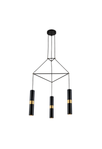 ПОЛИЛЕЙ LIGHTING 3XGU10 BLACK METALLIC 56X49XH150CM DA VINCI