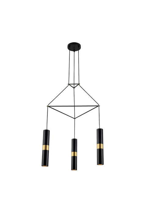 ПОЛИЛЕЙ LIGHTING 3XGU10 BLACK METALLIC 56X49XH150CM DA VINCI