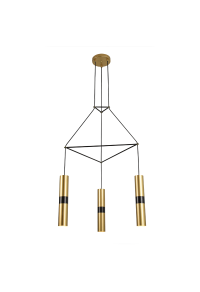 ПОЛИЛЕЙ LIGHTING 3XGU10 BRASS METALLIC 56X49XH150CM DA VINCI
