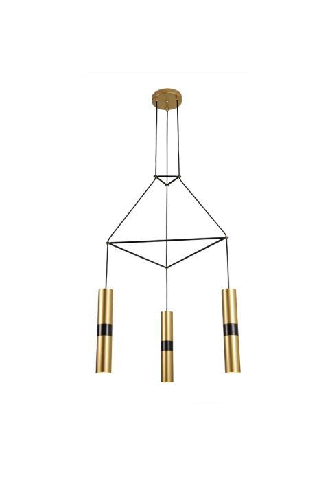 ПОЛИЛЕЙ LIGHTING 3XGU10 BRASS METALLIC 56X49XH150CM DA VINCI