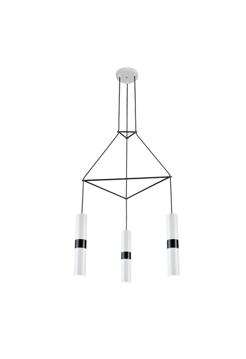 ПОЛИЛЕЙ LIGHTING 3XGU10 WHITE METALLIC 56X49XH150CM DA VINCI