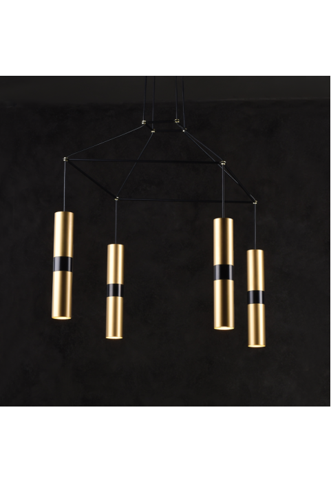 NETTO PENDANT LIGHTING 4XGU10 BRASS METALLIC 56X56XH150CM DA VINCI