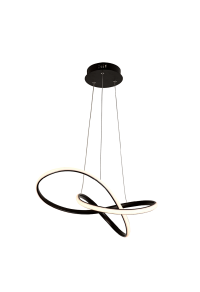 ПОЛИЛЕЙ ACA LIGHTING / LIGHTING LED 48W 3000K 2880LM BLACK ALUMINUM 48Χ44XΗ120CM GORDIUS