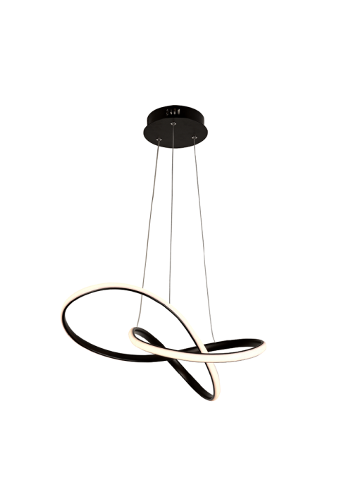 ПОЛИЛЕЙ ACA LIGHTING / LIGHTING LED 48W 3000K 2880LM BLACK ALUMINUM 48Χ44XΗ120CM GORDIUS