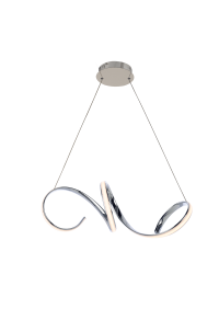 ПОЛИЛЕЙ ACA LIGHTING / LIGHTING LED 40W 3000K 2400LM CHROME ALUMINUM 64X22ΧΗ120CM CLEO