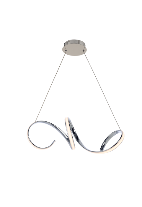 ПОЛИЛЕЙ ACA LIGHTING / LIGHTING LED 40W 3000K 2400LM CHROME ALUMINUM 64X22ΧΗ120CM CLEO