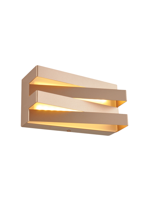 АПЛИК ЛЕД 12W 3000K 960LM ТЪМНО ЗЛАТО МЕТАЛНО 20X11X9CM MILANO