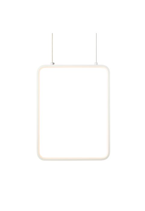 ПЕНДЕЛ ЛЕД 15W 3000K 1390LM БЯЛО МЕТАЛНО 26X14XH142CM SYMETRIA