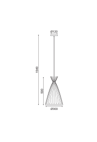 ПЕНДЕЛ 1ΧΕ27 БАБУ D30XH154CM SERIFOS