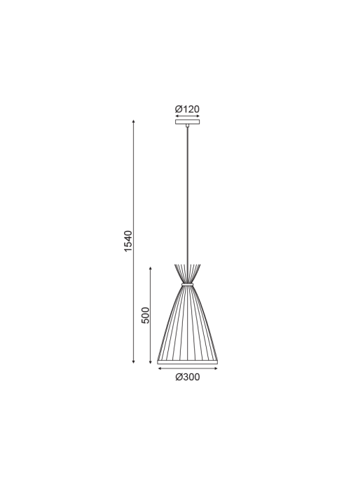 ПЕНДЕЛ 1ΧΕ27 БАБУ D30XH154CM SERIFOS