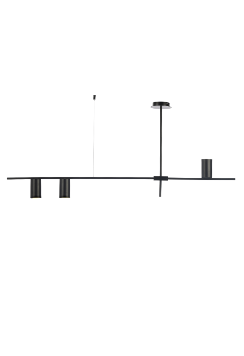 ПОЛИЛЕЙ ACA LIGHTING / 3XGU10 BLACK METALLIC 130X12XH53CM ARISTO