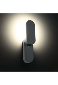 LED SMD WALL LUMINAIRE 10W 660LM 97° 230V AC 3.000K DARK GREY CRI80 IP65 30.000HRS