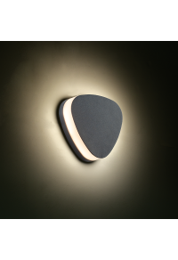 ^LED SMD WALL LUMINAIRE 10W 320LM 68° 230V AC 3.000K DARK GREY CRI80 IP65 30.000HRS