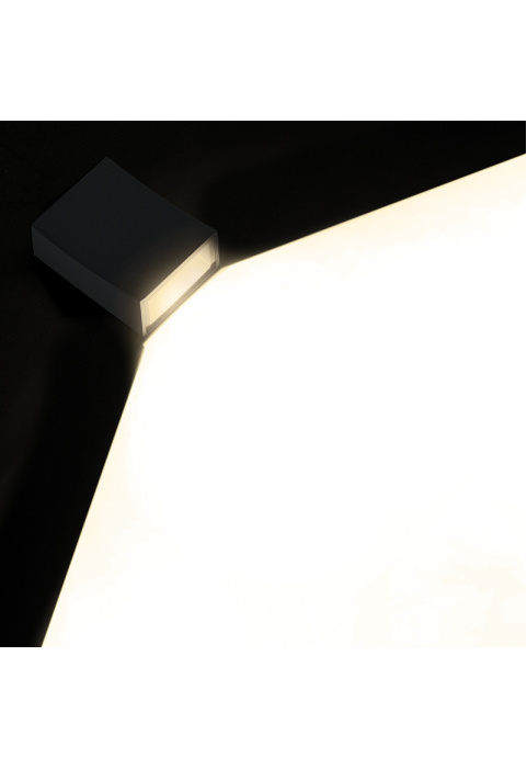 ^LED HP WALL LUMINAIRE 3W 110LM 89° 230V AC 3.000K DARK GREY CRI80 IP65 30.000HRS