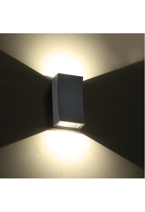 АПЛИК 6W 180LM 89° 230V AC 3.000K DARK GREY CRI80 IP65 30.000HRS