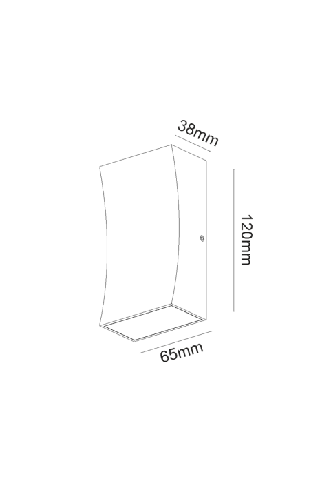 АПЛИК 6W 180LM 89° 230V AC 3.000K DARK GREY CRI80 IP65 30.000HRS
