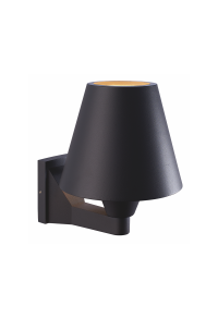^E27 WALL LUMINAIRE 230V AC DARK GREY IP65 MAX.15W LED LAMP