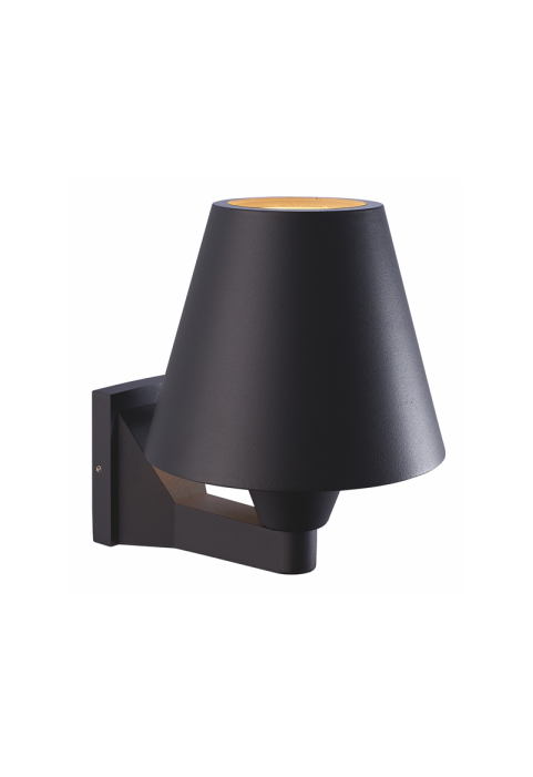 ^E27 WALL LUMINAIRE 230V AC DARK GREY IP65 MAX.15W LED LAMP