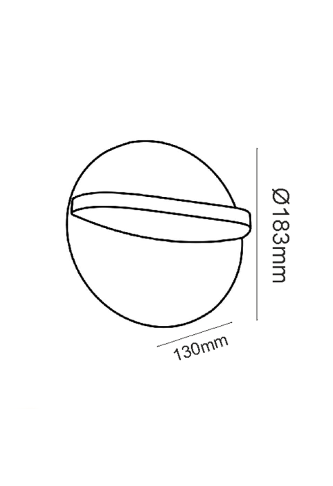 АПЛИК 16W 790LM 120° 230V AC 3.000K DARK GREY CRI80 IP65 30.000HRS