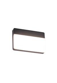 ^LED SMD WALL LUMINAIRE 13W 650LM 120° 230V AC 3.000K DARK GREY CRI80 IP65 30.000HRS