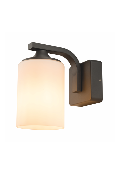 ^E27 WALL LUMINAIRE 230V AC DARK GREY IP54 MAX.60W