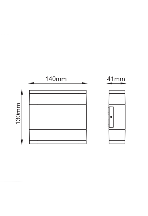 LED SMD WALL LUMINAIRE 9W 480LM 110° 230V AC 3.000K DARK GREY CRI80 IP54 30.000HRS