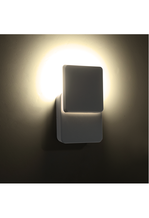 LED SMD WALL LUMINAIRE 12W 650LM 110° 230V AC 3.000K DARK GREY CRI80 IP54 30.000HRS