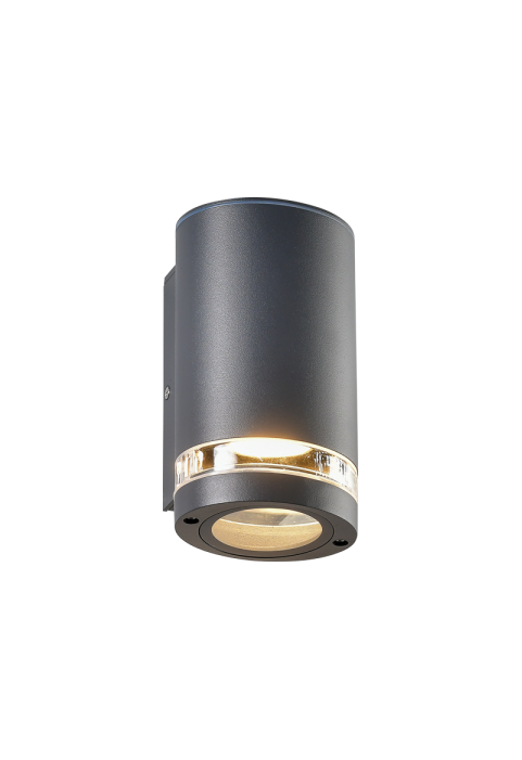 ^GU10 WALL LUMINAIRE 230V AC DARK GREY IP54 MAX.35W