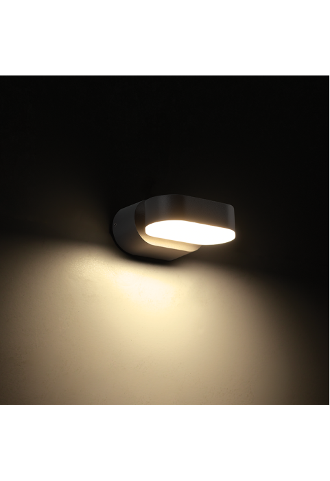АПЛИК 7W 320LM 100° 230V AC 3.000K DARK GREY CRI80 IP54 30.000HRS