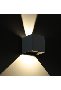 LED SMD WALL LUMINAIRE 10W 740LM 0-90° 230V AC 3.000K DARK GREY CRI80 IP54 30.000HRS