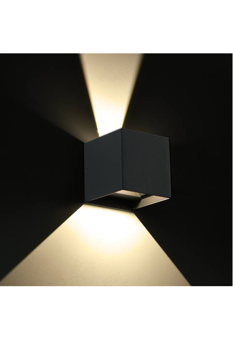 LED SMD WALL LUMINAIRE 10W 740LM 0-90° 230V AC 3.000K DARK GREY CRI80 IP54 30.000HRS