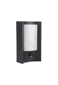 LED SMD WALL SENSOR LUMINAIRE 7W 350LM 170° 230V AC 3.000K DARK GREY CRI80 IP54 30.000HRS