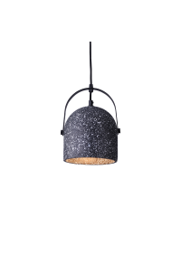 ПЕНДЕЛ ЛЕД 1ΧΕ27 ЧЕРНО ЦИМЕНТ D16XH130CM CARAMELO