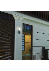 LED SMD WALL LUMINAIRE 7W 520LM 120° 230V AC 3.000K DARK GREY CRI80 IP65 30.000HRS