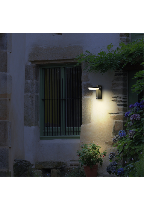 ^LED SMD WALL LUMINAIRE 13W 780LM 145° 230V AC 3.000K DARK GREY CRI80 IP65 30.000HRS