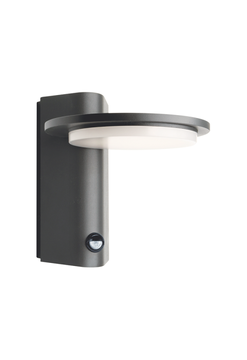 LED SMD WALL SENSOR LUMINAIRE 7W 440LM 145° 230V AC 3.000K DARK GREY CRI80 IP54 30.000HRS