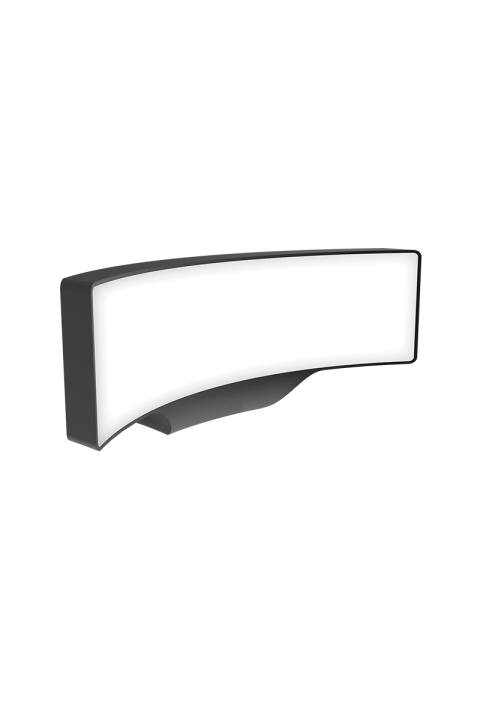LED SMD WALL LUMINAIRE 13W 710LM 110° 230V AC 3.000K DARK GREY CRI80 IP65 30.000HRS