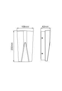 LED SMD WALL LUMINAIRE 11W 370LM 140° 230V AC 3.000K DARK GREY CRI80 IP65 30.000HRS