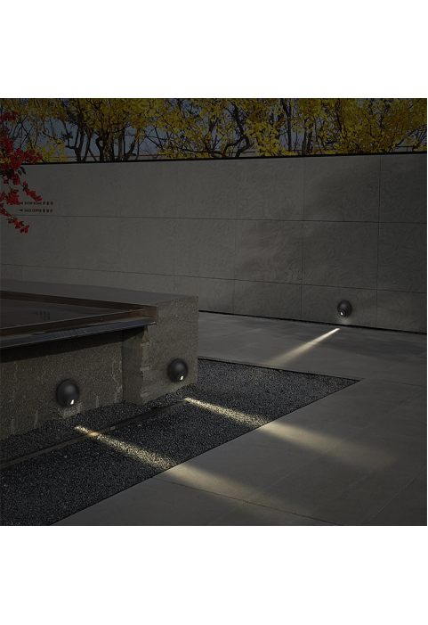 LED SMD WALL LUMINAIRE 4W 30LM 18° 230V AC 3.000K DARK GREY CRI80 IP65 30.000HRS